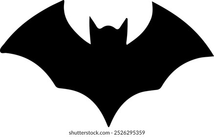 Bat halloween clip art design on plain white transparent isolated background for card, shirt, hoodie, sweatshirt, apparel, card, tag, mug, icon, poster or badge