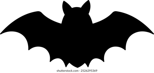 Bat halloween clip art design on plain white transparent isolated background for card, shirt, hoodie, sweatshirt, apparel, card, tag, mug, icon, poster or badge