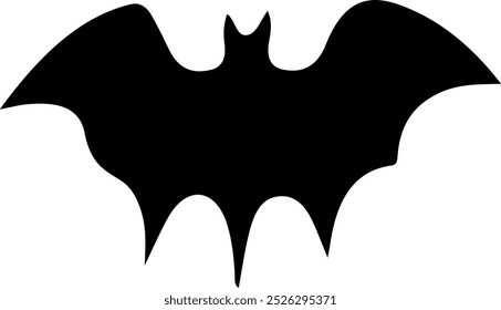 Bat halloween clip art design on plain white transparent isolated background for card, shirt, hoodie, sweatshirt, apparel, card, tag, mug, icon, poster or badge