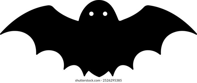 Bat halloween clip art design on plain white transparent isolated background for card, shirt, hoodie, sweatshirt, apparel, card, tag, mug, icon, poster or badge