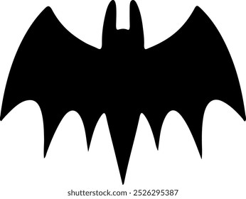 Bat halloween clip art design on plain white transparent isolated background for card, shirt, hoodie, sweatshirt, apparel, card, tag, mug, icon, poster or badge