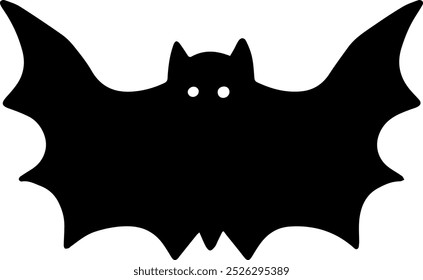 Bat halloween clip art design on plain white transparent isolated background for card, shirt, hoodie, sweatshirt, apparel, card, tag, mug, icon, poster or badge