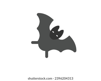 Bat Halloween. Editable stroke. Vector illustration