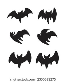 Bat halloween Illustration Set Vector