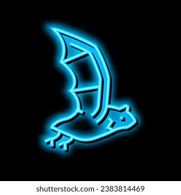 bat halloween neon light sign vector. bat halloween illustration