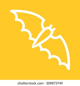 Bat, Halloween, night icon vector image.Can also be used for Halloween, celebration, observances and holidays. Suitable for mobile apps, web apps and print media.