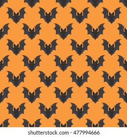 Bat halloween seamless pattern background