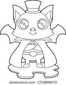 Ilustración de arte gráfico de Vector animal de vampiro de Halloween de murciélago