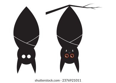 Bat halloween vector icon, illustration can be used for logos, posters, banners, flyers, posters, covers, and brochure designs. 
