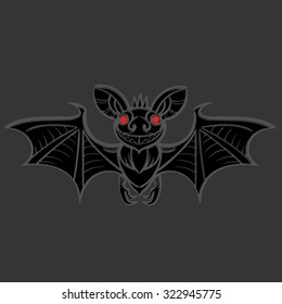 bat halloween vector illustration clean style