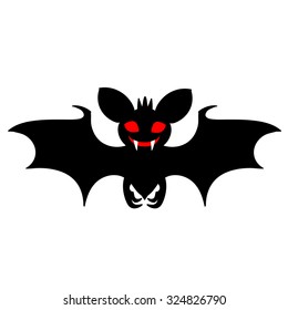 bat halloween vector illustration clean style