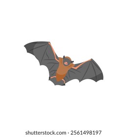 Bat, Halloween Vector Illustration, Isolated