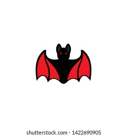 bat halloween vector on a white background