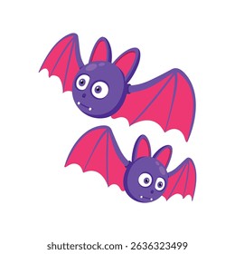 Bat Halloween Vector style icon. Eps 10 file