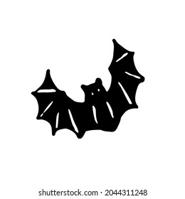 Bat. Hand drawn vector image