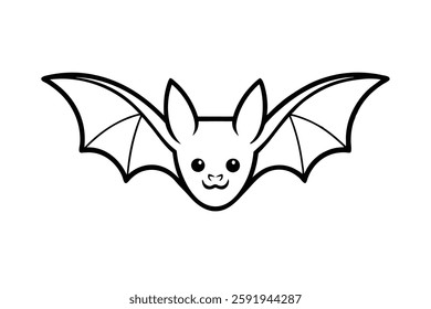 A bat head vector illustration 
