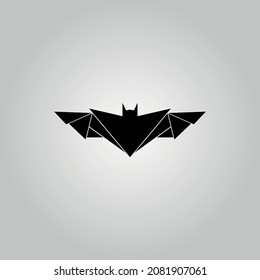 bat hero black minimal vector logo concept