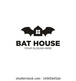 Bat House Icon Logo Design