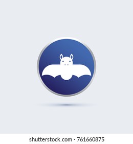 bat icon. animal sign