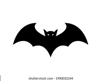 Bat icon. Bat animal simple icon. Halloween bat icon. 