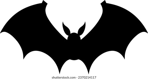 Bat icon. Bat animal simple icon. Halloween bat icon.