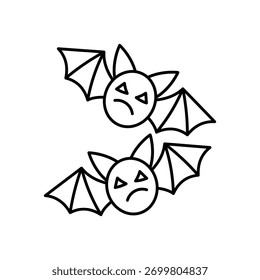 Bat icon clean and modern vector illustration
