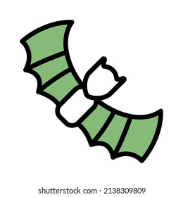 bat icon design, editable stroke. best used for web, banner, flayer or application. vector illustration EPS 10 File Format
