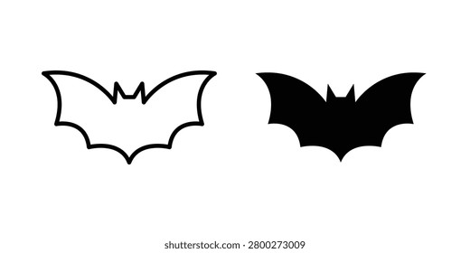 Bat icon drawing lines