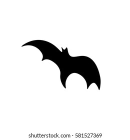 Bat icon, flat design template, vector