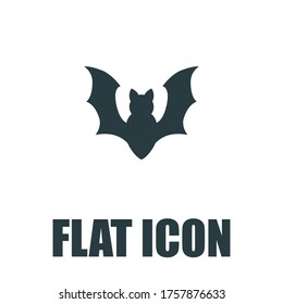 Bat Icon. Flat illustration isolated vector sign symbol