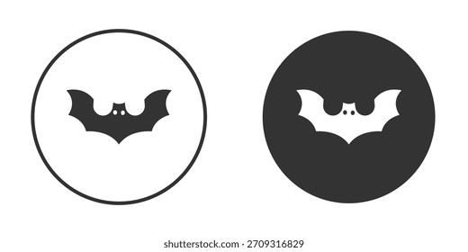 Icono de murciélago en estilo glifo para Diseño web. Iconos de UI UX