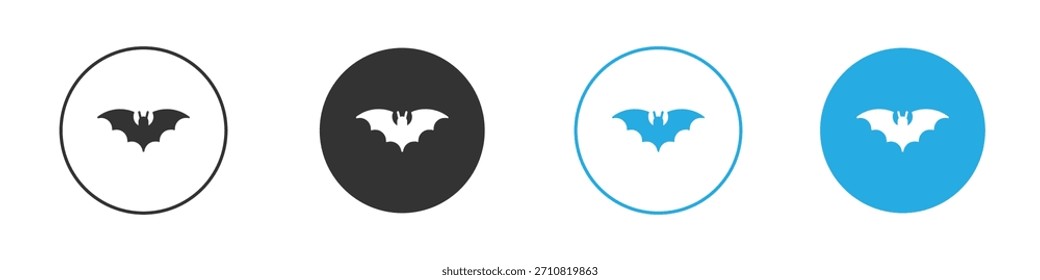 Icono de murciélago. Plantilla de diseño de iconos gráficos