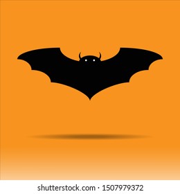 A bat Icon in halloween 