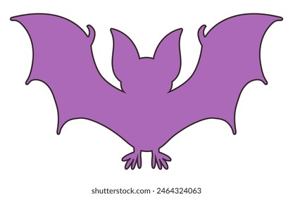 Bat. Bat icon for Halloween. Halloween bat