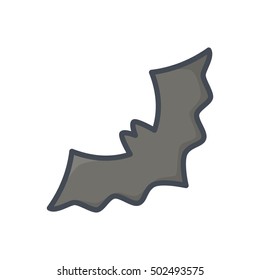 Bat Icon Halloween Colored