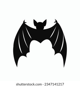 Bat icon. Halloween and holiday, flying animal. Isolated vector illustration.