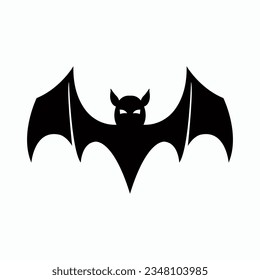Bat icon. Halloween and holiday, flying animal. Isolated vector illustration.
