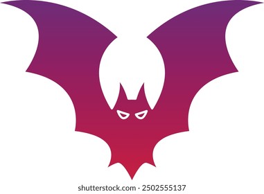 Bat Icon for Halloween and Nighttime-Themed Designs