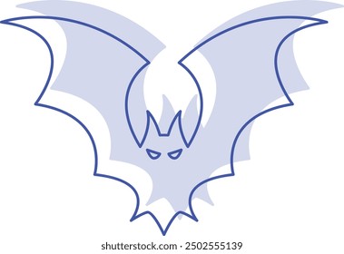 Bat Icon for Halloween and Nighttime-Themed Designs