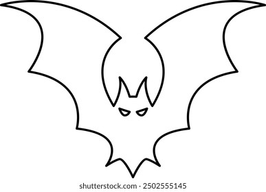 Bat Icon for Halloween and Nighttime-Themed Designs