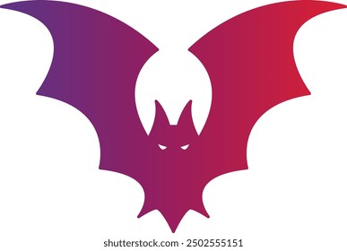 Bat Icon for Halloween and Nighttime-Themed Designs