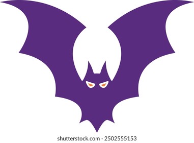 Bat Icon for Halloween and Nighttime-Themed Designs