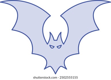 Bat Icon for Halloween and Nighttime-Themed Designs