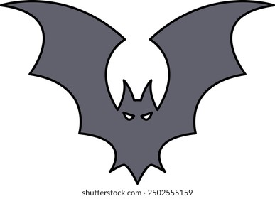 Bat Icon for Halloween and Nighttime-Themed Designs