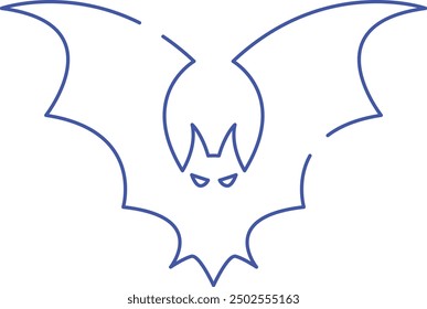 Bat Icon for Halloween and Nighttime-Themed Designs