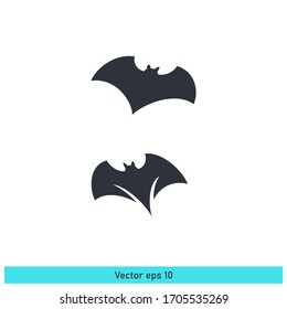 bat icon illustration design element vector eps 10