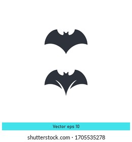 bat icon illustration design element vector eps 10