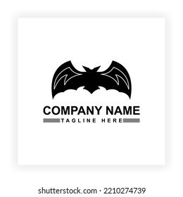 Bat icon illustration on white background. Illustration design