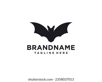 Bat icon illustration on white background
