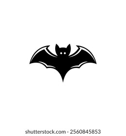 Bat icon illustration on white background. bat logo design